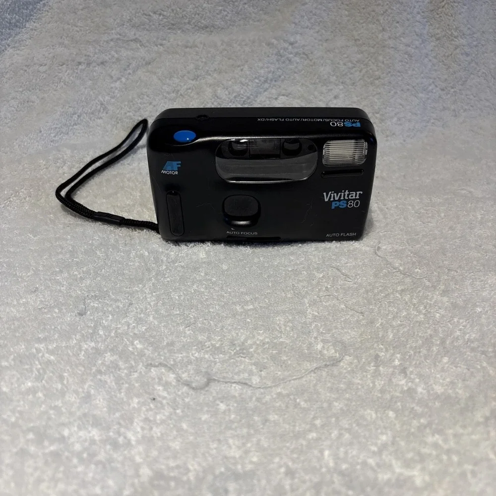 Vivitar PS80 35mm Point & Shoot Film Camera- AF Motor-  Auto Flash Tested‎